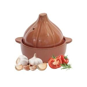 JULYSVE Ceramic Garlic Roaster, Garlic Keeper